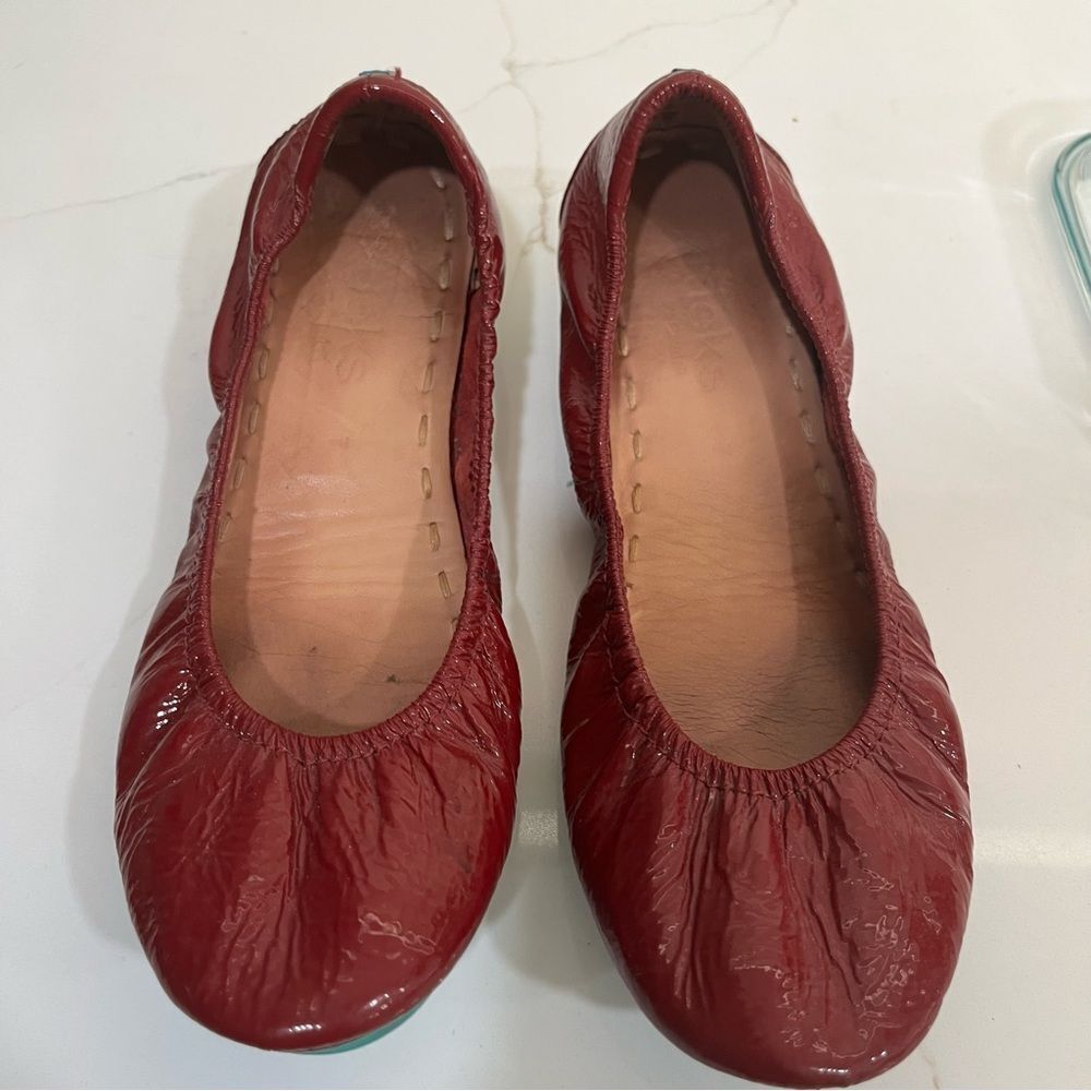 Tieks Ruby Red Patent Leather
